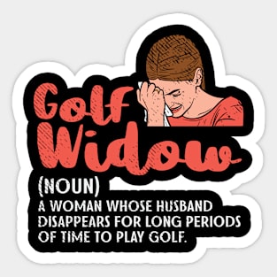 Golf Widow Sticker